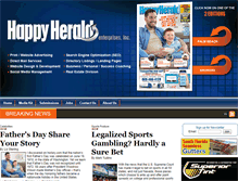 Tablet Screenshot of happyherald.com